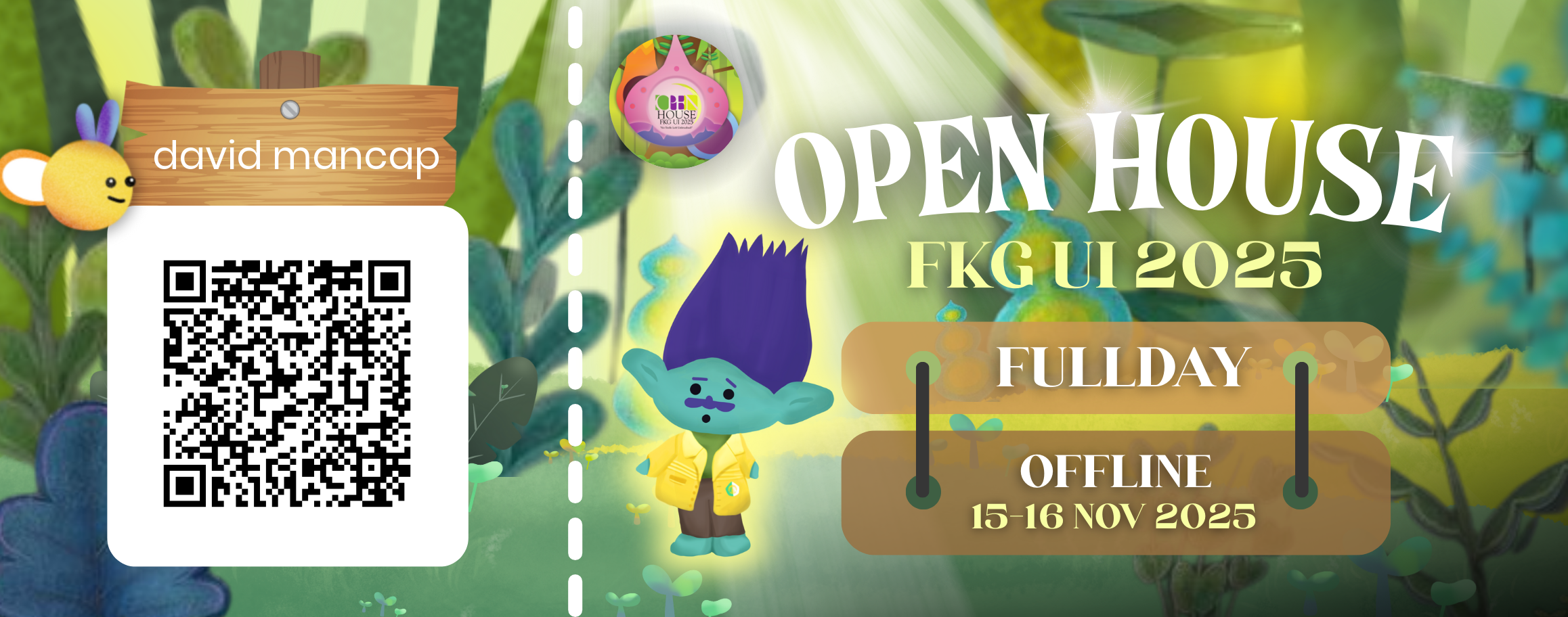 Contoh e-ticket Open House FKG UI dari tahun sebelumnya